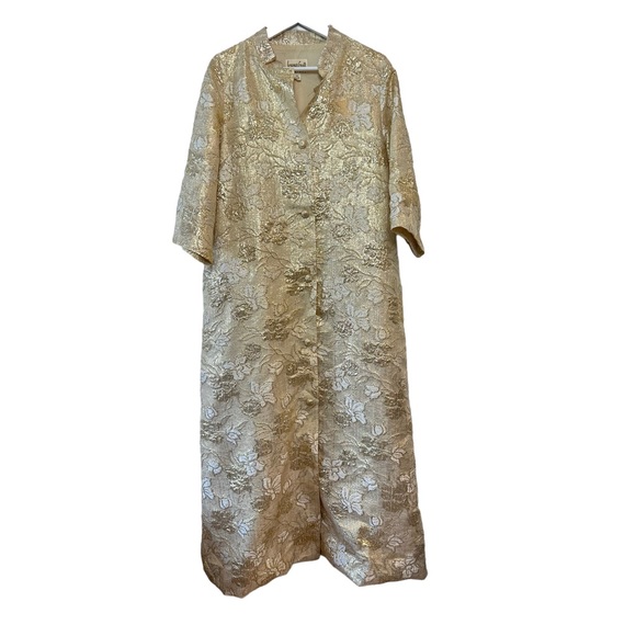 Vintage Jackets & Coats Vintage 6s Lounge Craft Gold Jacket Dress